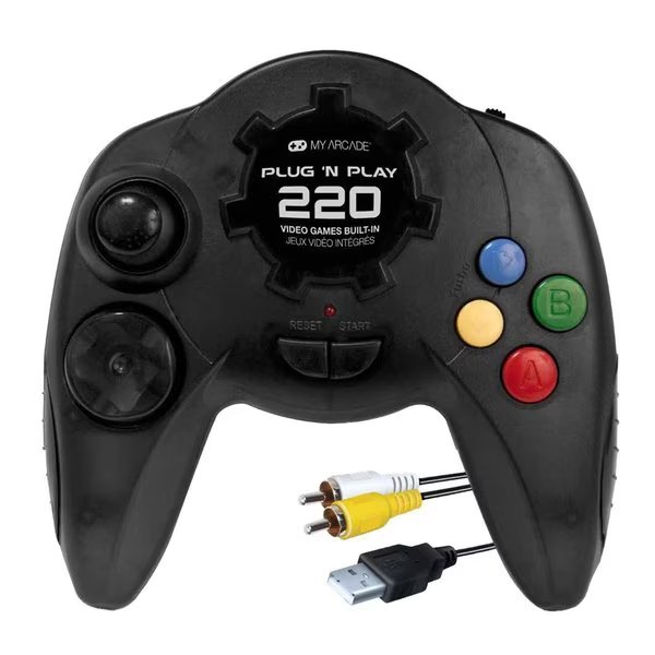 Universal Plug 'N Play Controller With 220 Games, Dreamgear, Mfr#: DGUN2959